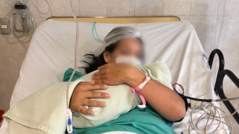 La madre con diabetes gestacional logró superar la fase crítica de Covid-19 para dar a luz a su bebé en un hospital de Nayarit.(Cortesía)