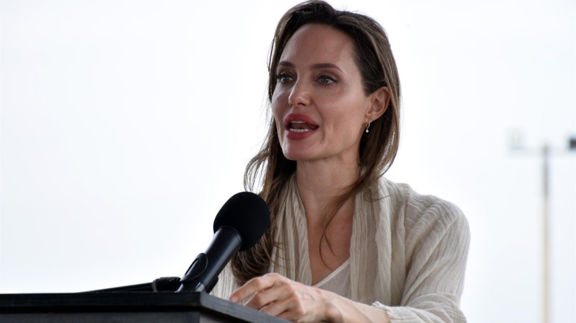 Angelina Jolie siempre ha sido vocera de los derechos humanos sobre todo frenar la violencia de género.(EFE.)