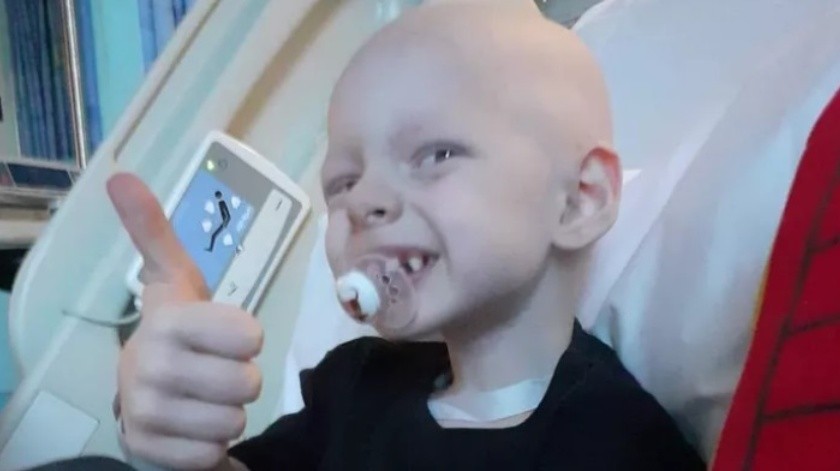 El niño sigue en la lucha para erradicar este cáncer.(Capture GoFundme.)