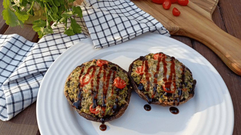 HSI comparte esta receta de portobellos rellenos de quinoa.(Foto: Cortesía)