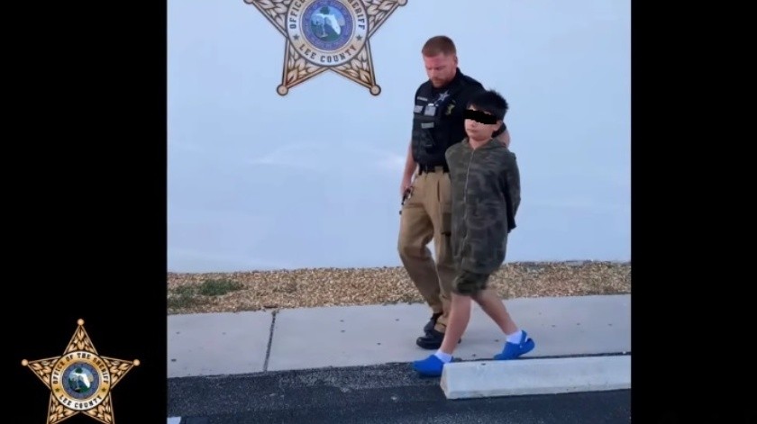 El niño tiene diez años de edad.(Facebook/Lee County Sheriff)