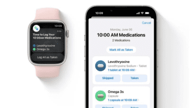 Nueva función en iOS y watchOS facilitará la toma de medicinas y suplementos