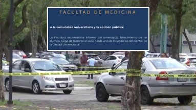 Alumno de medicina de la UNAM muere tras lanzarse de un edificio