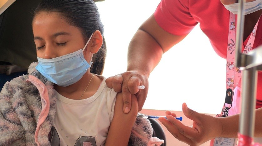 La vacunación contra el Covid-19 para niños de 5 a 11 años en México ya comenzó.(EFE)