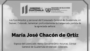Muere esposa de cónsul guatemalteco en EU tras cirugía estética en Tijuana