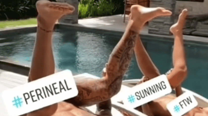 Baños de sol en el área genital(DailyMail/TikTok)
