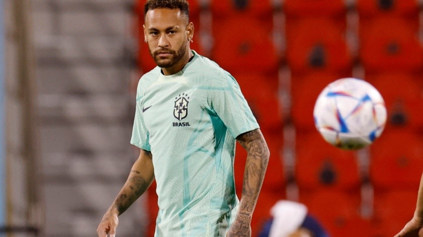 Neymar llegó a su tercer mundial en Qatar 2022.(REUTERS, X06790)