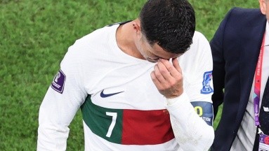 Cristinano Ronaldo rompe en llanto tras ser eliminado en el Mundial de Qatar 2022