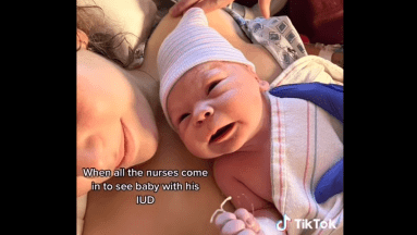 Joven queda embarazada a pesar de usar anticonceptivos; su bebé nace con el DIU en la mano