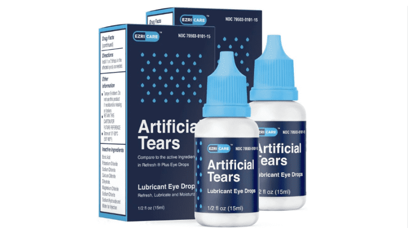 EzriCare y los CDC pidieron suspender el uso de lágrimas artificiales para los ojos.(EzriCare)