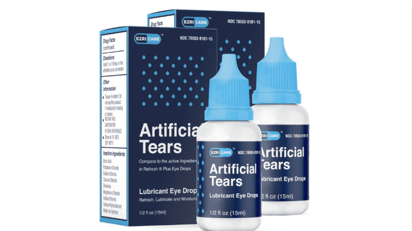Las lágrimas artificiales de EzriCare se ha relacionado con problemas de salud ocular.(EzriCare)