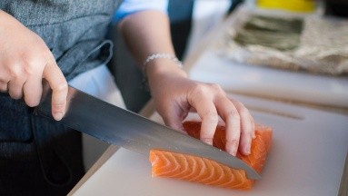 Diferentes cuchillos que se utilizan para cocinar