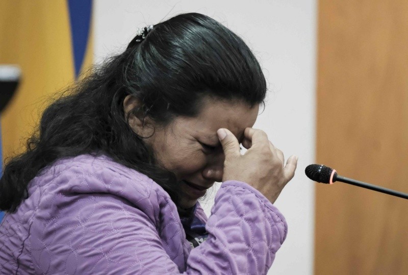 La madre de Beatriz dio su testimonio durante una audiencia que se desarrolla en la Corte Interamericana de Derechos Humanos (CorteIDH). Foto: EFE