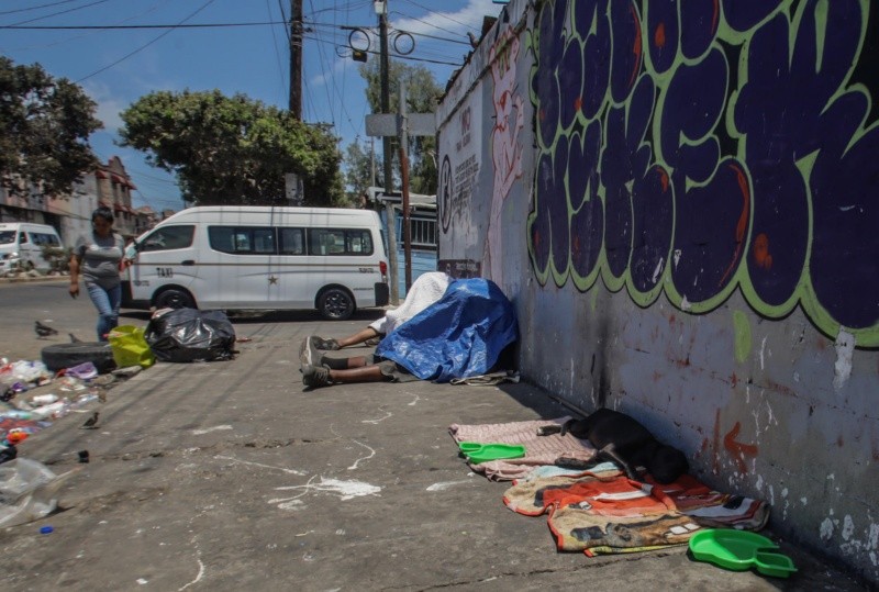 El uso y consumo de fentanilo entre personas sin hogar en Tijuana es frecuente, FOTO: EFE
