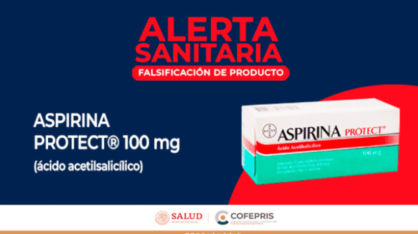 La Cofepris pidió suspender el uso de Aspirina Protect  si tenían cierto número de lote.(Foto: Cortesía)