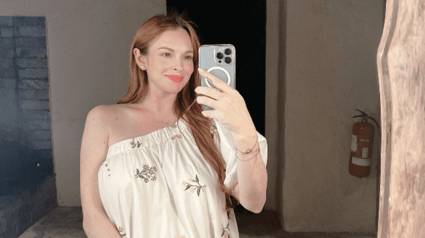 Lindsay Lohan comparte su transformación posparto con una sonrisa radiante.(Instagram)