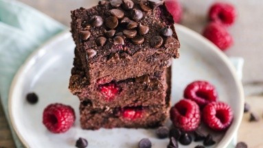 Receta de brownie saludable hecho en microondas