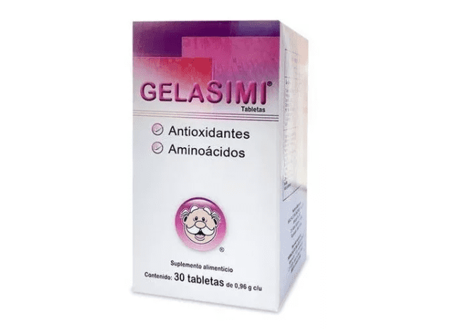  Gelasimi es un suplemento alimenticio que dice ayudar a evitar la caída del cabello y mejorar su fuerza. Foto: Internet