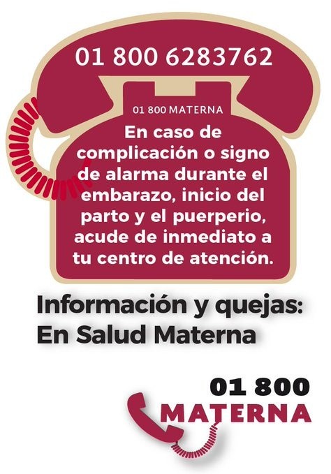La Línea Materna en México puede ayudar a embarazadas y puérperas. Foto: Twitter 